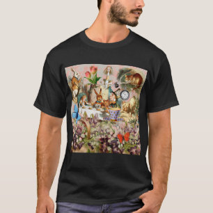 Alice in Wonderland theepartij personages T-shirt