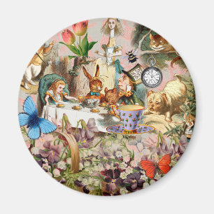Alice in Wonderland theepartijpersonages Magneet