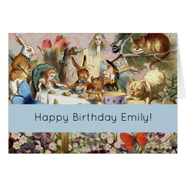 Alice in Wonderland-theepersonages (Voorkant Horizontaal)