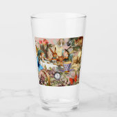 Alice in Wonderland-theepersonages Glas (Voorkant)