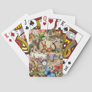 Alice in Wonderland-theepersonages Pokerkaarten