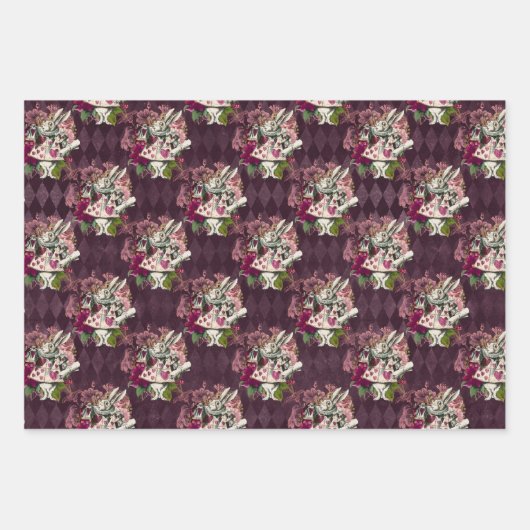 Alice In Wonderland Theetijd Inpakpapier Vellen (Voorkant)