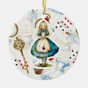 Alice in Wonderland thema Keramisch Ornament