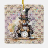 Alice in Wonderland thema van het Rabbit Ornament (Voorkant)