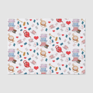 Alice in Wonderland Theme Pattern Tissuepapier