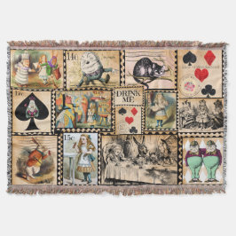Alice In Wonderland Throw  Deken