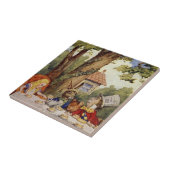 Alice in Wonderland Tile, de Tea Party Tegeltje (Zijkant)