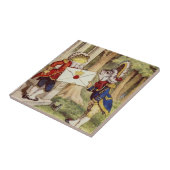Alice in Wonderland Tile, The Footmen Tegeltje (Zijkant)
