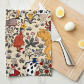 Alice in Wonderland Towel Theedoek (Quarter Fold)