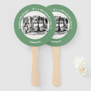 Alice in Wonderland Tweedledum & Tweedledee feest Handwaaier