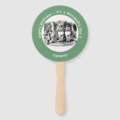 Alice in Wonderland Tweedledum & Tweedledee feest Handwaaier (Voorkant)