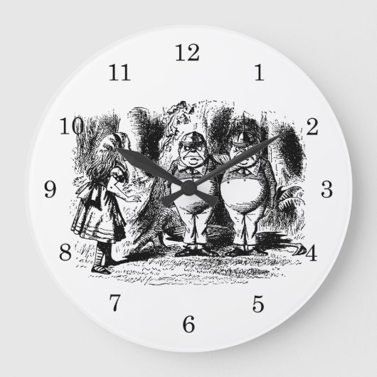 Alice in Wonderland, Tweedledum Tweedledee Grote Klok (Voorkant)