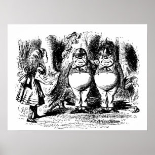  Alice in Wonderland, Tweedledum Tweedledee Poster