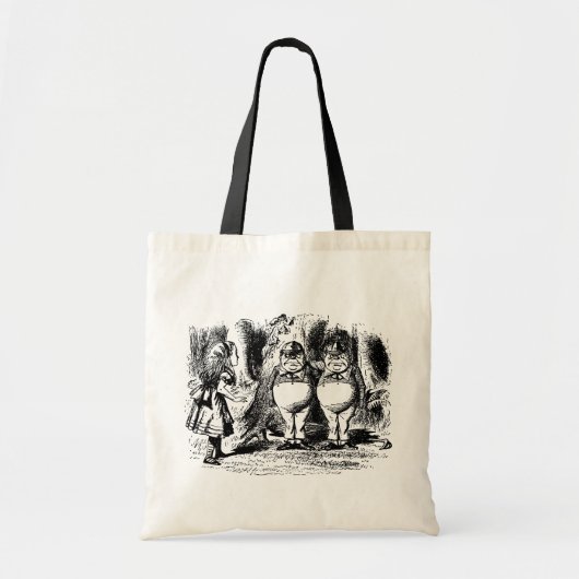 Alice in Wonderland, Tweedledum Tweedledee Tote Bag (Voorkant)
