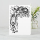 Alice in Wonderland — Uitnodiging om te kassen (Staand voorkant)