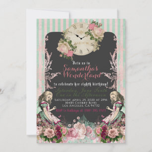  Alice in Wonderland - Uitnodiging op zaterdag