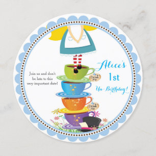 Alice in Wonderland Uitnodigingen