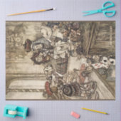 Alice in Wonderland van Arthur Rackham Tissuepapier (Craft)