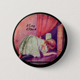 Alice in Wonderland Verhaal per maand Ronde Button 5,7 Cm