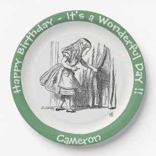 Alice in Wonderland Verjaardag of ander feestje Papieren Bordje