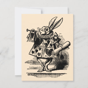 Alice in Wonderland Verjaardagsfeest Uitnodiging
