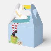 Alice in Wonderland verjaardagsfeestje gunstbox Bedankdoosjes (Achterkant)