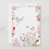 Alice in Wonderland Verjaardagsfeestje Uitnodiging (Achterkant)