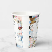 Alice in Wonderland Verjaardagsthee Party Papieren Bekers (Links)
