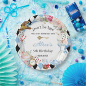 Alice in Wonderland Verjaardagsthee Party Papieren Bordje (Feest)