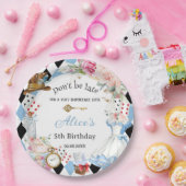 Alice in Wonderland Verjaardagsthee Party Papieren Bordje (Feest)