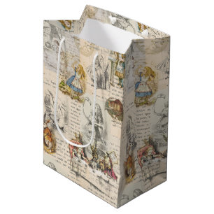Alice in Wonderland Vintage Livre Sac cadeau