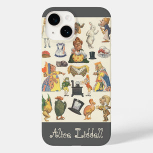 Alice in Wonderland, Vintage Victoriaanse papieren Case-Mate iPhone 14 Hoesje