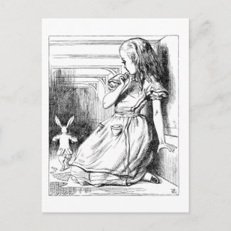 Alice in Wonderland Volgend konijn Briefkaart