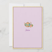 Alice in Wonderland vrijgezellenfeest uitnodiging  (Achterkant)