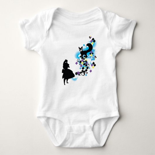 ALICE in WONDERLAND w/Cheshire Romper (Voorkant)