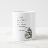 Alice in Wonderland W/Flamingo Adventure Quote Jumbo Beker (Voorkant)