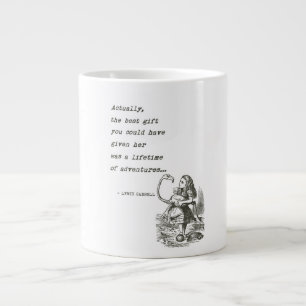 Alice in Wonderland W/Flamingo Adventure Quote Jumbo Beker