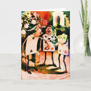 Alice in Wonderland Waterverf speelkaarten Kaart