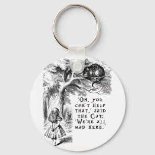 Alice in Wonderland - We zijn allemaal kwaad hier Sleutelhanger