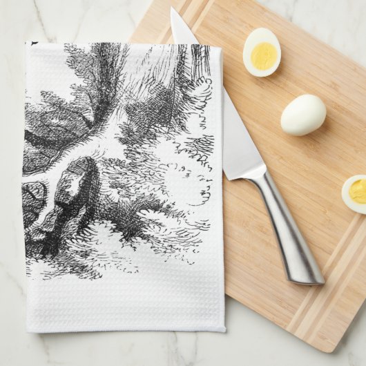 Alice in Wonderland - We zijn allemaal kwaad hier Theedoek (Quarter Fold)