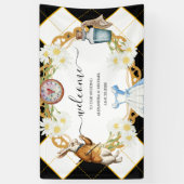 Alice in Wonderland Wedding Banner (Verticaal)