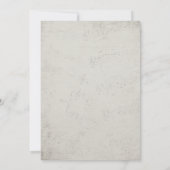 Alice in Wonderland Wedding Kaart (Achterkant)