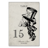  Alice in Wonderland Wedding Kaart (Achterkant)