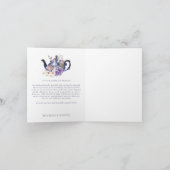 Alice in Wonderland Wedding Wonderland Dank u Bedankkaart (Binnen)