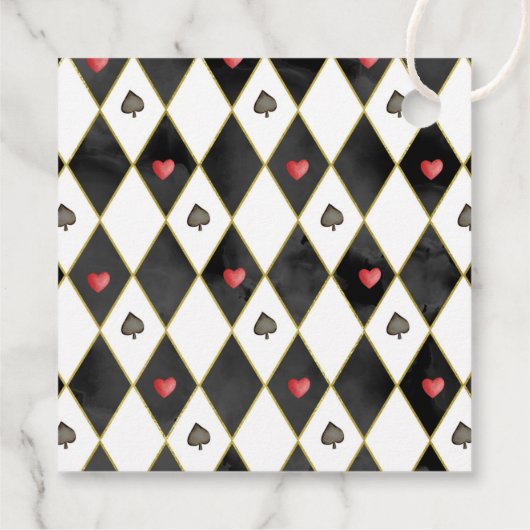 Alice in Wonderland Whimsical Children's Birthday Bedankjes Labels (Achterkant)