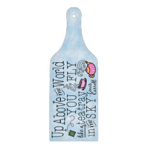 Alice in Wonderland Whimsical Tea Carroll Quote Snijplank