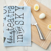 Alice in Wonderland Whimsical Tea Carroll Quote Theedoek (Quarter Fold)