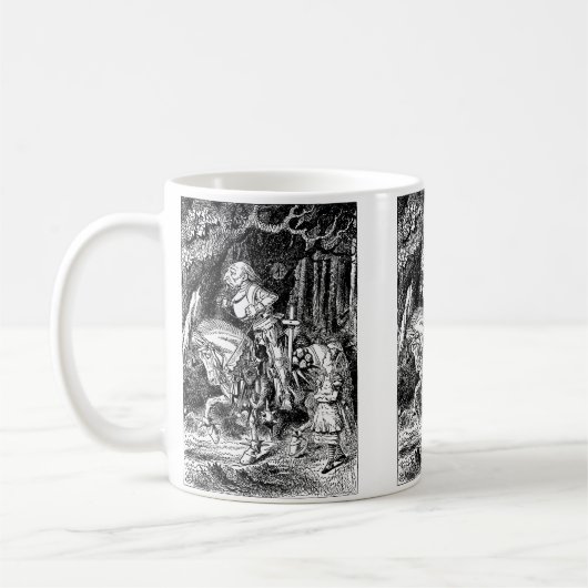 Alice in Wonderland White Knight op Paard Koffiemok (Links)