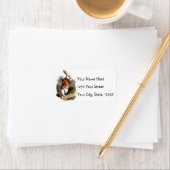 Alice in Wonderland White Rabbit Adresetiketten Etiket (Insitu)
