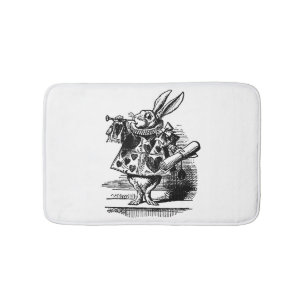  Alice in Wonderland White Rabbit als Herald Badmat